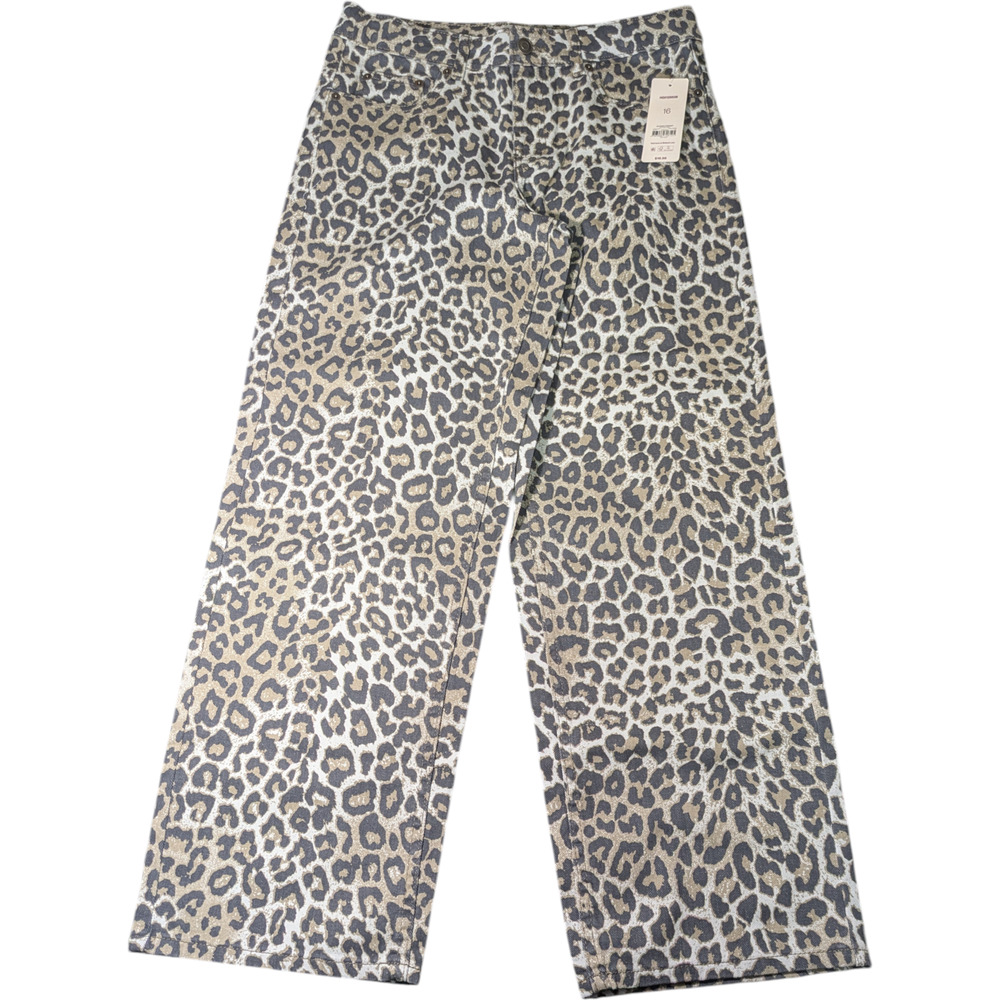 Girls Weekend Academy Animal Print Kid's Pants Size 16